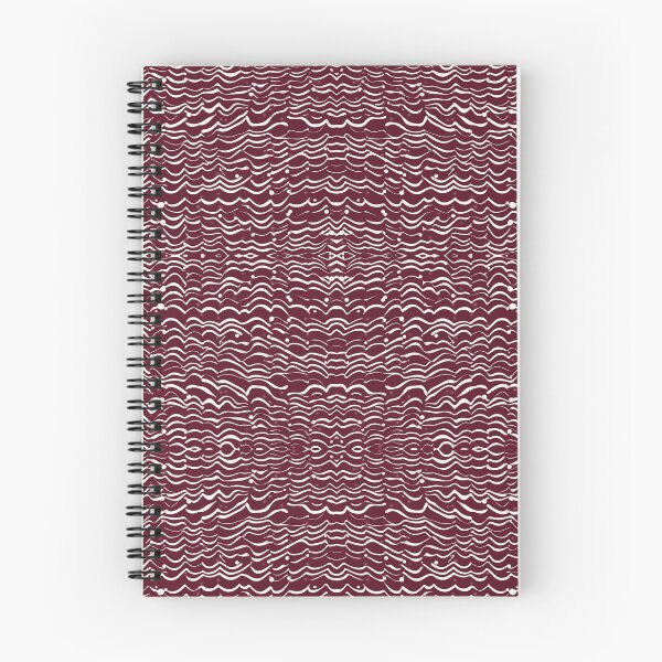 Item preview, ZZZZZZZZ - Wavey White on Maroon designed and sold by ComicJo.