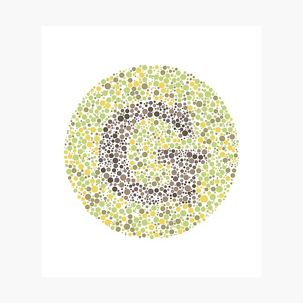 Letra de prueba ocular "G" Lámina fotográfica