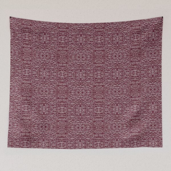 Item preview, ZZZZZZZZ - Wavey White on Maroon designed and sold by ComicJo.