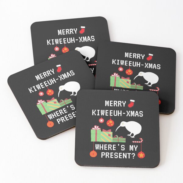 Item preview, Funny Merry Kiwi Christmas, Where's My Present? Kiwi New Zealand Christmas Celebration Xmas designed and sold by FociCreate.