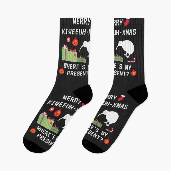 Item preview, Funny Merry Kiwi Christmas, Where's My Present? Kiwi New Zealand Christmas Celebration Xmas designed and sold by FociCreate.