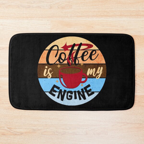 Item preview, Coffee is My Engine Retro Style designed and sold by PG Illustration.