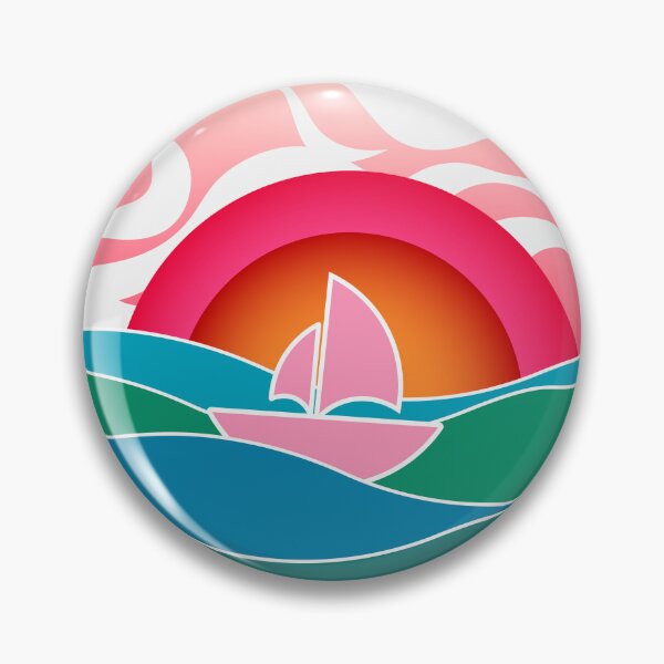 Item preview, A small sailboat in the middle of the vast sea. 見ぬが花。 designed and sold by BADAHIGH.