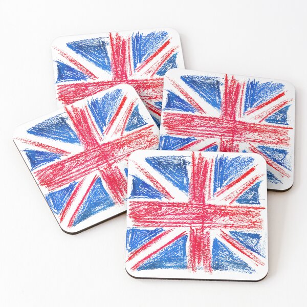Item preview, Playful UK: Giant Child's Chalk Drawing of the British Flag designed and sold by MUJU-pixel.