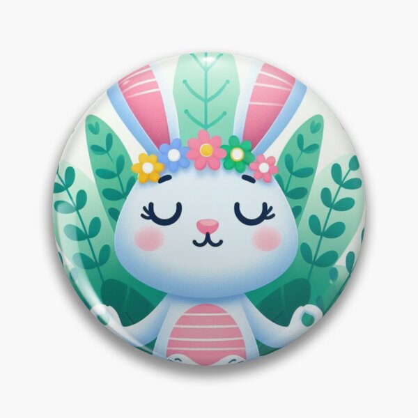 Item preview, Cute Easter bunny meditating designed and sold by Coolparrotgirl.