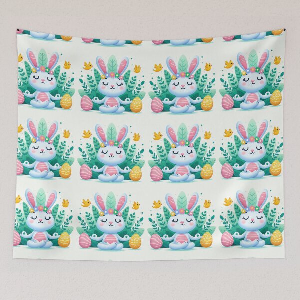 Item preview, Cute Easter bunny meditating designed and sold by Coolparrotgirl.