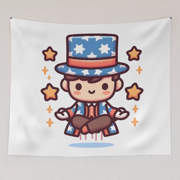 Item preview, Mago Kawaii Con Túnica De Estrellas designed and sold by CanvasCutie.