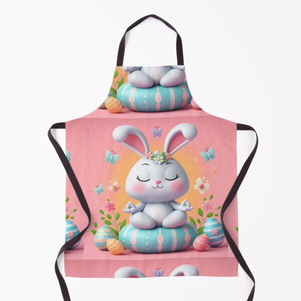 Item preview, Cute Easter bunny meditating, Easter 2025, Easter eggs, Easter decoration designed and sold by Coolparrotgirl.