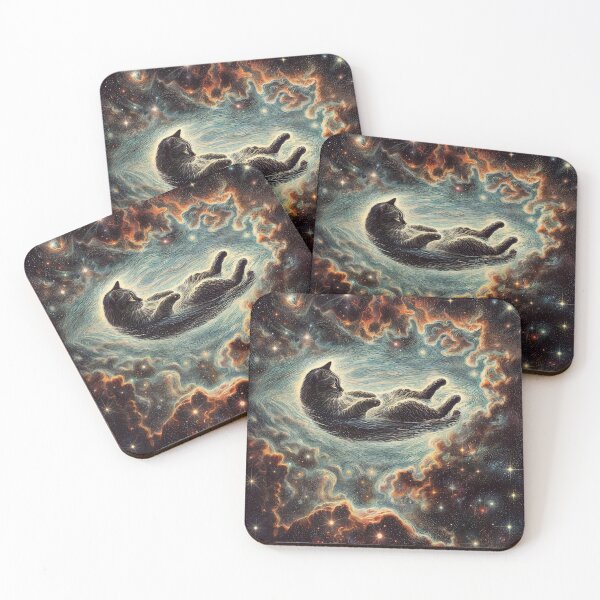 Item preview, SpaceCat Galaxy Canvas Artwork designed and sold by NongNom.
