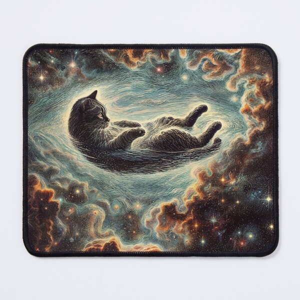 Item preview, SpaceCat Galaxy Canvas Artwork designed and sold by NongNom.