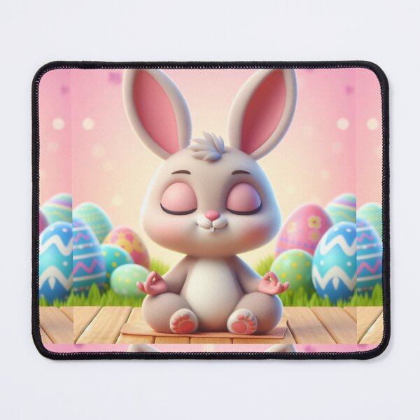 Item preview,  Cute Easter bunny meditating designed and sold by Coolparrotgirl.