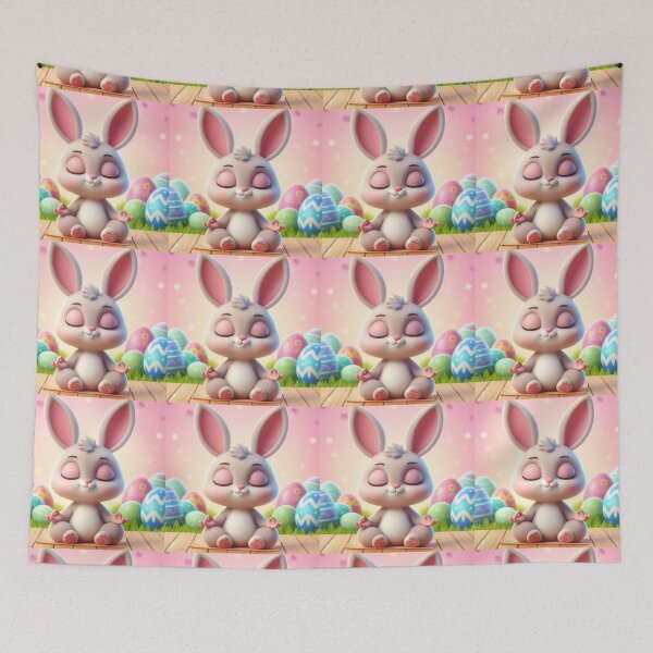 Item preview,  Cute Easter bunny meditating designed and sold by Coolparrotgirl.