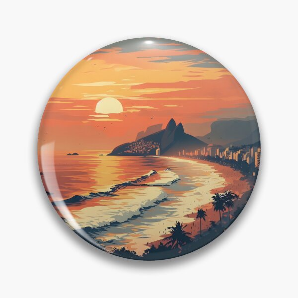 Item preview, Rio de Janeiro Tropical Beach Sunset designed and sold by Israelbeck7.