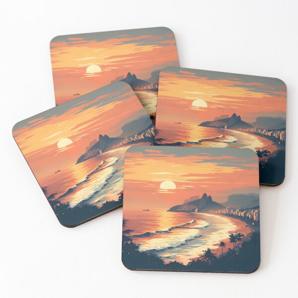 Item preview, Rio de Janeiro Tropical Beach Sunset designed and sold by Israelbeck7.