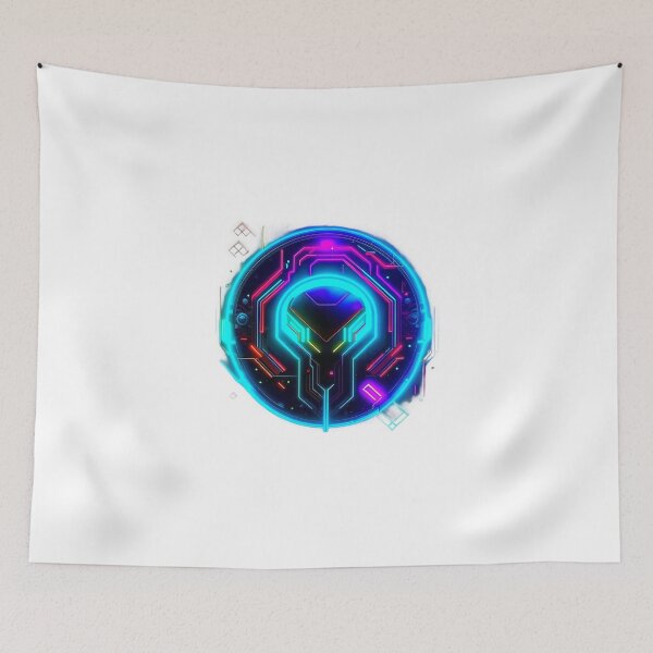 Item preview, Abstract Futuristic Neon Glow Ant Ware Emblem Design designed and sold by TheCubedOne.