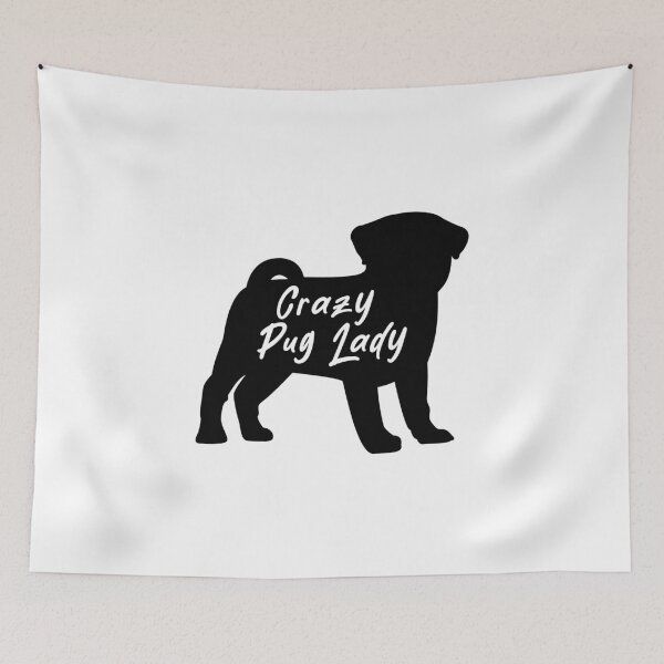 Item preview, Crazy Pug Lady designed and sold by PowesomePets.