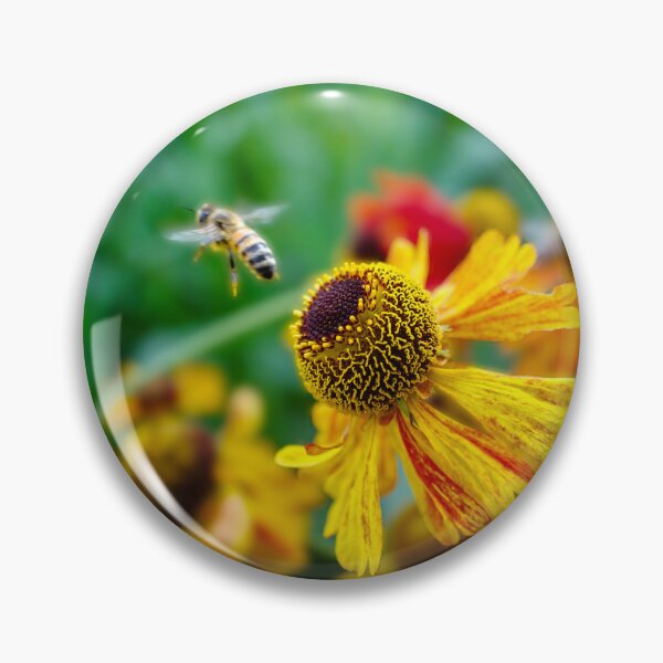 Item preview, Honey Bee on Heleniums designed and sold by Alisonchambers2.