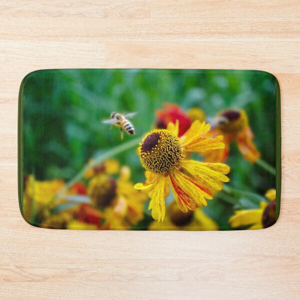 Item preview, Honey Bee on Heleniums designed and sold by Alisonchambers2.