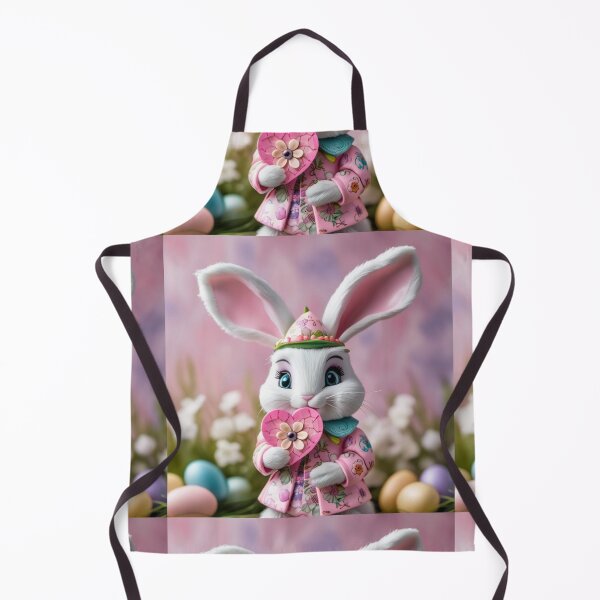 Item preview, Cute Easter bunny with heart, Easter 2025, Easter eggs, pink, gift for her, Easter decoration designed and sold by Coolparrotgirl.