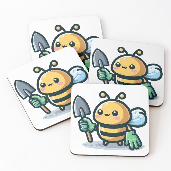 Item preview, Kawaii Gardener Bee designed and sold by CanvasCutie.