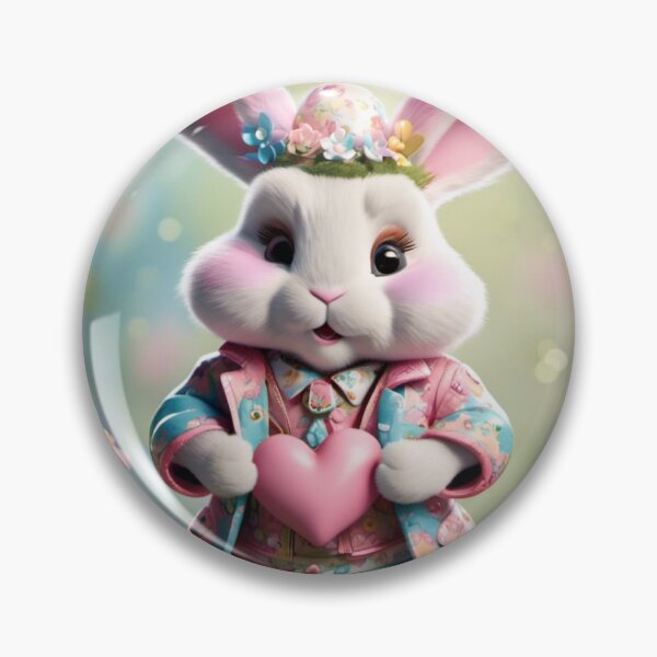 Item preview, Cute Easter bunny with heart designed and sold by Coolparrotgirl.