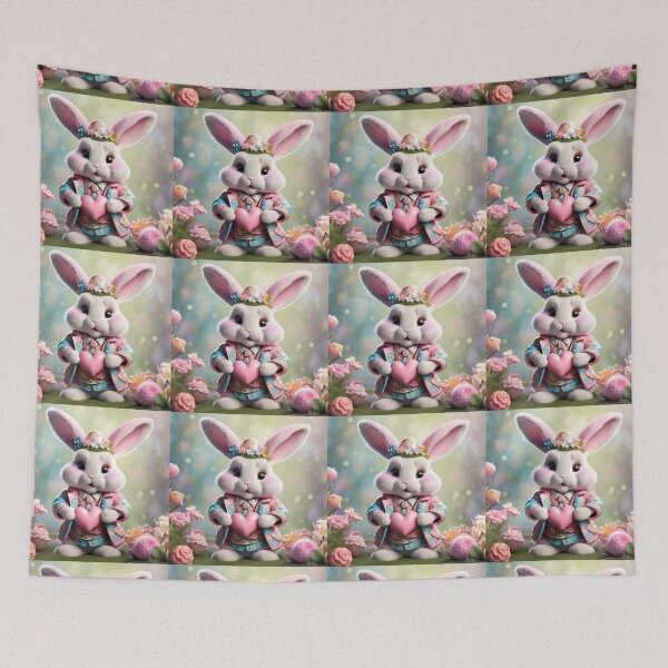 Item preview, Cute Easter bunny with heart designed and sold by Coolparrotgirl.