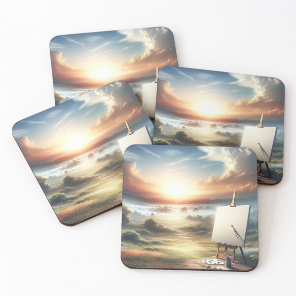 Artikelvorschau, Künstlerstaffelei „Sunrise Splendor“. entworfen und verkauft von CultDigHoriz.