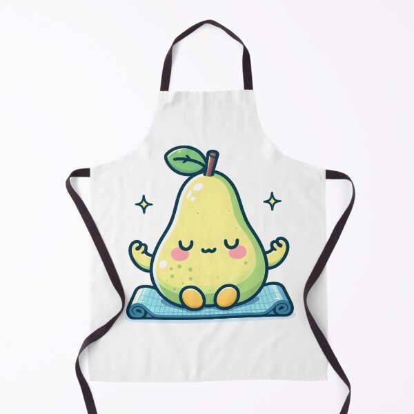 Item preview, Kawaii Pear With A Yoga Mat designed and sold by CanvasCutie.