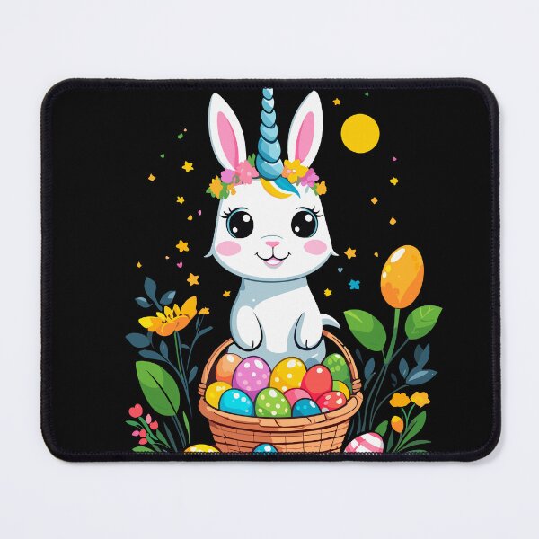 Item preview, Funny unicorn Easter bunny. Cute Easter unicorn designed and sold by LuminOrb.