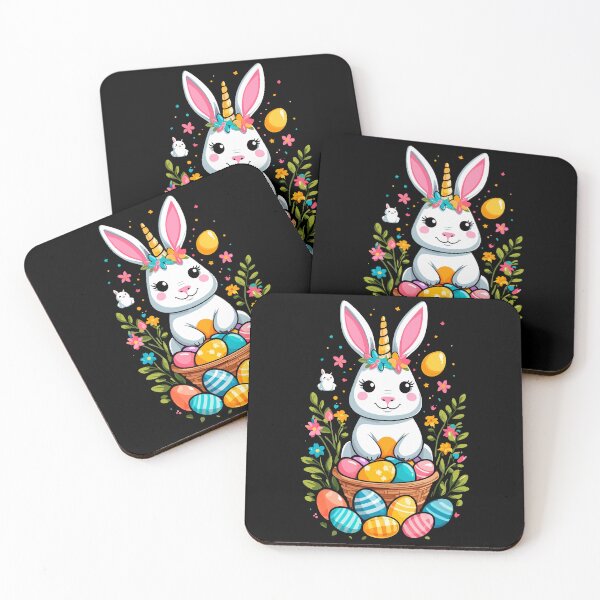Item preview, Funny unicorn Easter bunny. Cute Easter unicorn designed and sold by LuminOrb.