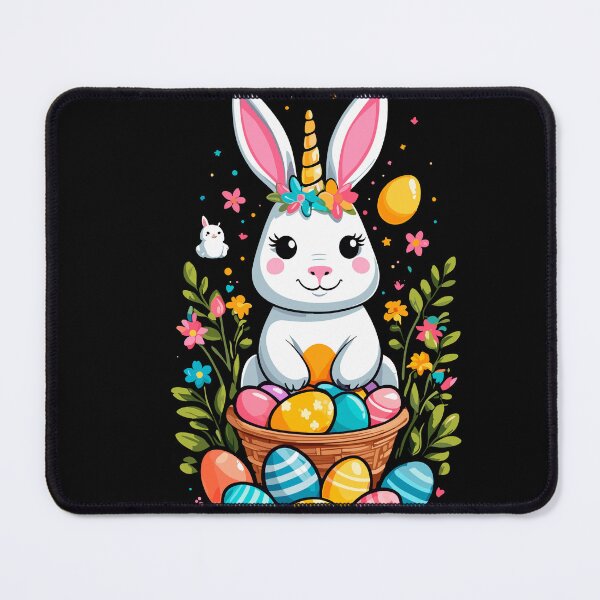 Item preview, Funny unicorn Easter bunny. Cute Easter unicorn designed and sold by LuminOrb.