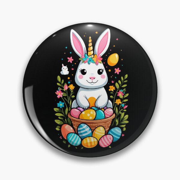 Item preview, Funny unicorn Easter bunny. Cute Easter unicorn designed and sold by LuminOrb.