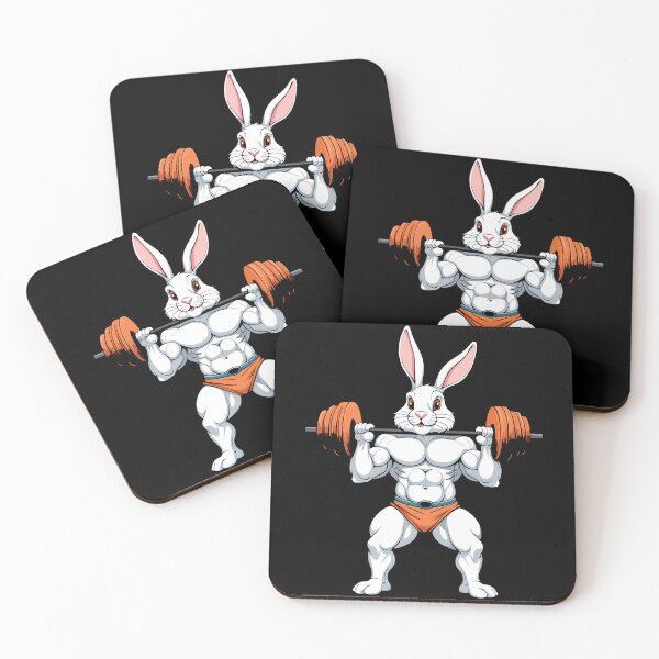 Item preview, Easter Bunny Body Building Animal Funny Workout designed and sold by LuminOrb.