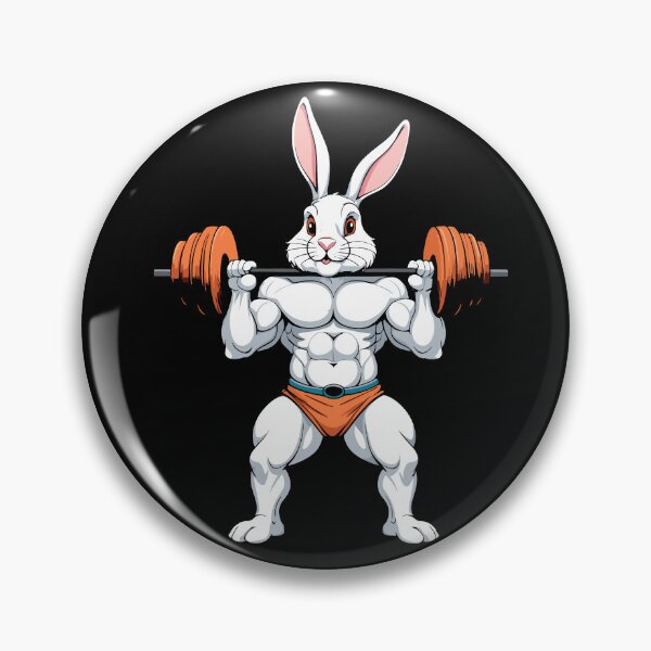 Item preview, Easter Bunny Body Building Animal Funny Workout designed and sold by LuminOrb.