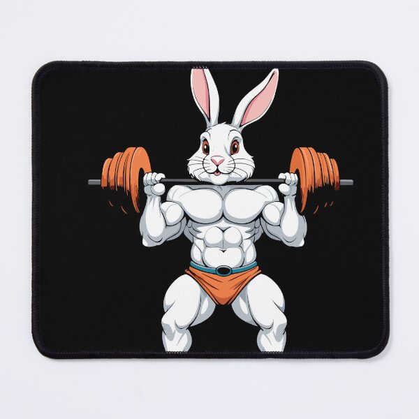 Item preview, Easter Bunny Body Building Animal Funny Workout designed and sold by LuminOrb.