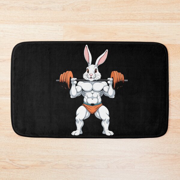 Item preview, Easter Bunny Body Building Animal Funny Workout designed and sold by LuminOrb.