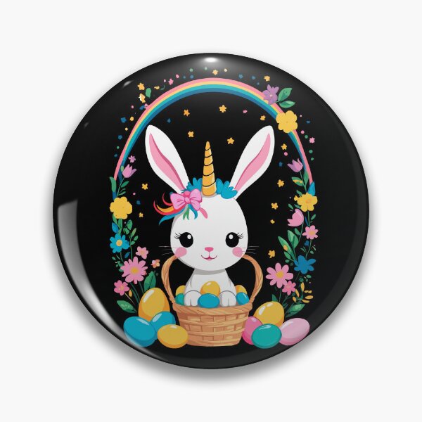 Item preview, Funny unicorn Easter bunny. Cute Easter unicorn designed and sold by LuminOrb.