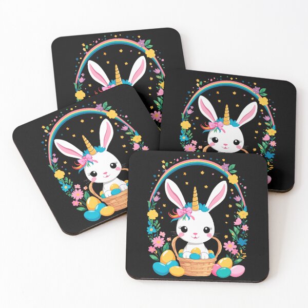 Item preview, Funny unicorn Easter bunny. Cute Easter unicorn designed and sold by LuminOrb.