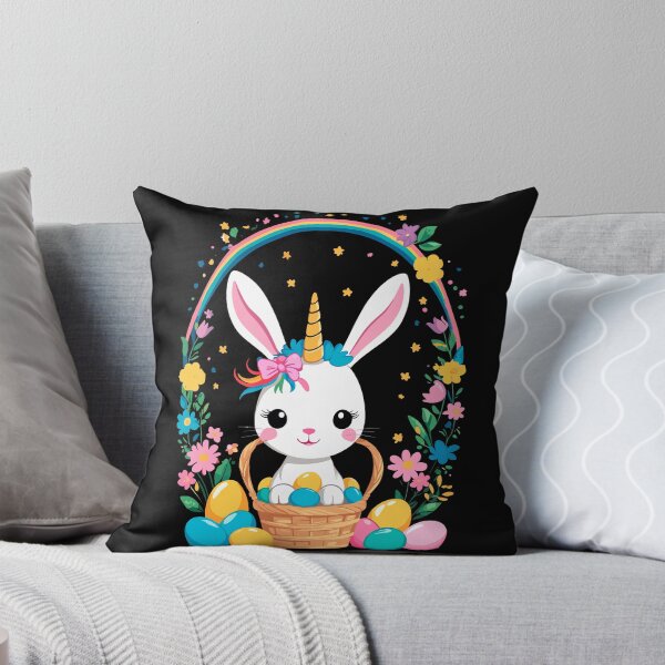Item preview, Funny unicorn Easter bunny. Cute Easter unicorn designed and sold by LuminOrb.