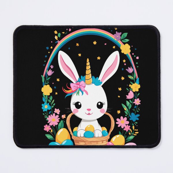 Item preview, Funny unicorn Easter bunny. Cute Easter unicorn designed and sold by LuminOrb.