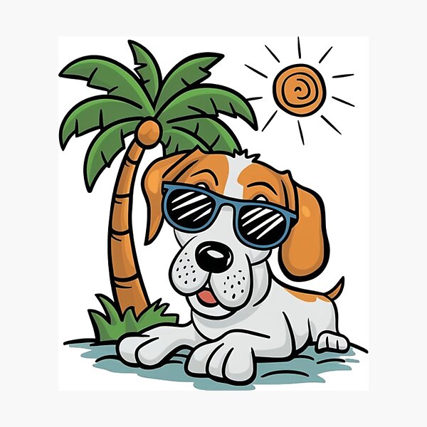 Item preview, Summer dog designed and sold by WildernessTints.