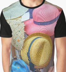 Multi-colored women's hats in the shop window fashion Graphic T-Shirt