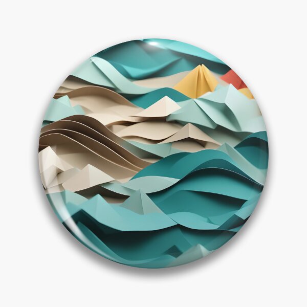Item preview, Origami Art - Echoes of the Shore: The Symphony of Crashing Waves designed and sold by ArtfulFolds.