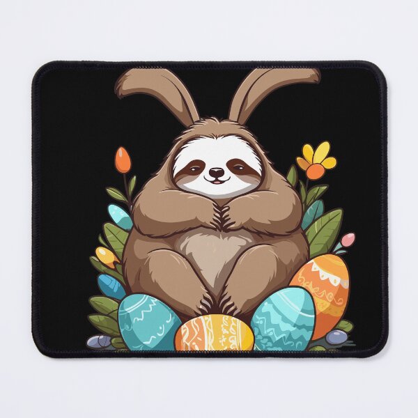 Item preview, Funny sloth Easter bunny Cute Easter sloth designed and sold by LuminOrb.