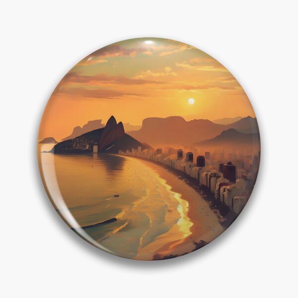 Item preview, Ipanema Beach Sunset Rio de Janeiro  designed and sold by Israelbeck7.