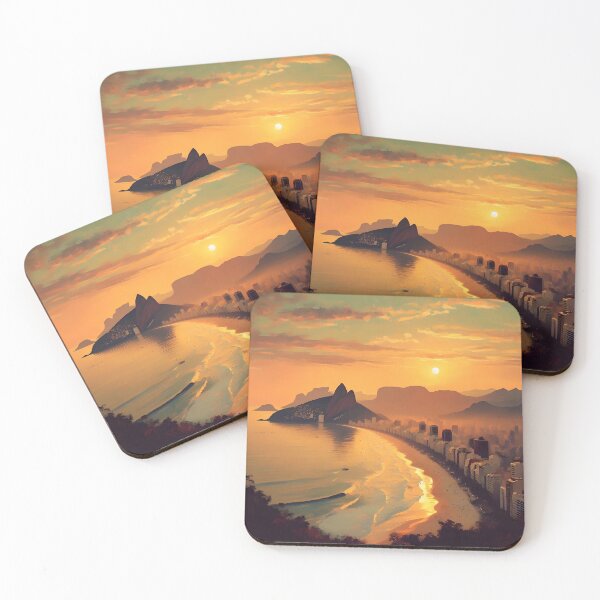 Artikelvorschau, Ipanema-Strand-Sonnenuntergang Rio de Janeiro entworfen und verkauft von Israelbeck7.