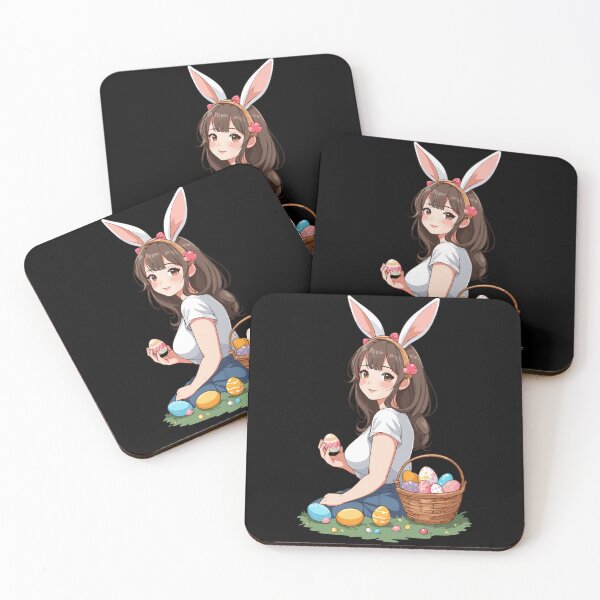 Item preview, Anime Easter Kawaii Easter Bunny Manga Girl Otaku designed and sold by LuminOrb.