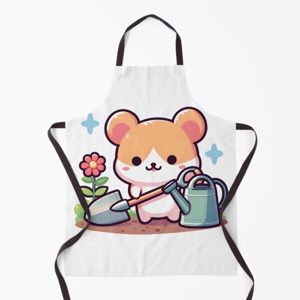 Item preview, Kawaii Hamster With Shovel And Watering Can designed and sold by CanvasCutie.