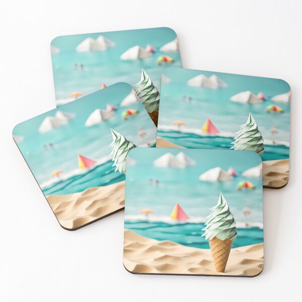 Item preview, Origami Art - Seaside Scoops: Indulging in Ice Cream designed and sold by ArtfulFolds.
