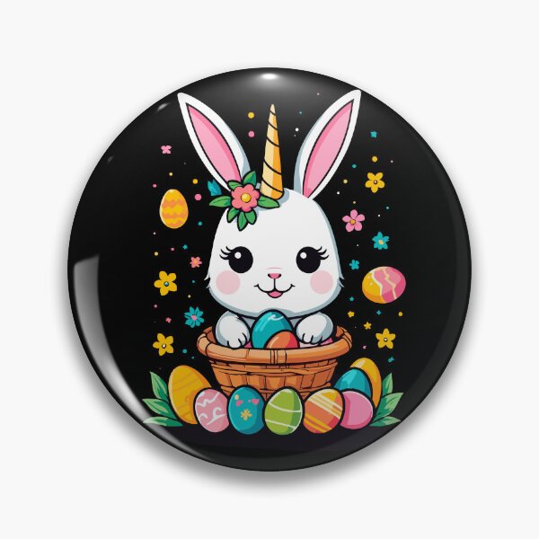 Item preview, Funny unicorn Easter bunny. Cute Easter unicorn designed and sold by LuminOrb.